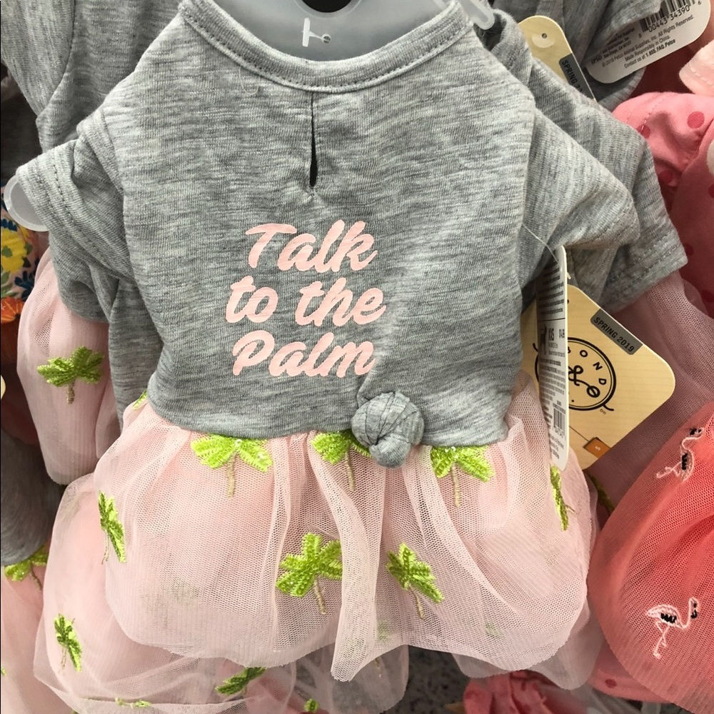 Talk to The Palm doggie dress size small